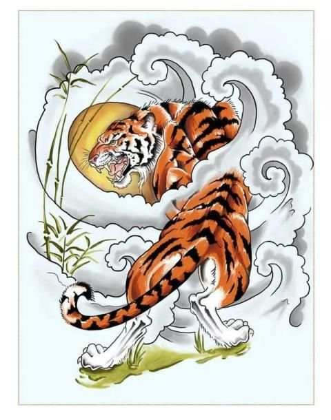 Tiger Tattoo Design Wallpaper 2 تصوير الشاشة