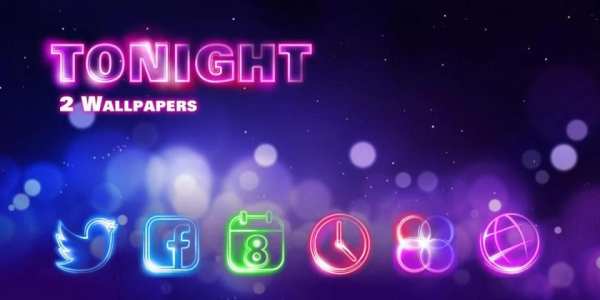 Tonight GO Launcher Theme 1 تصوير الشاشة