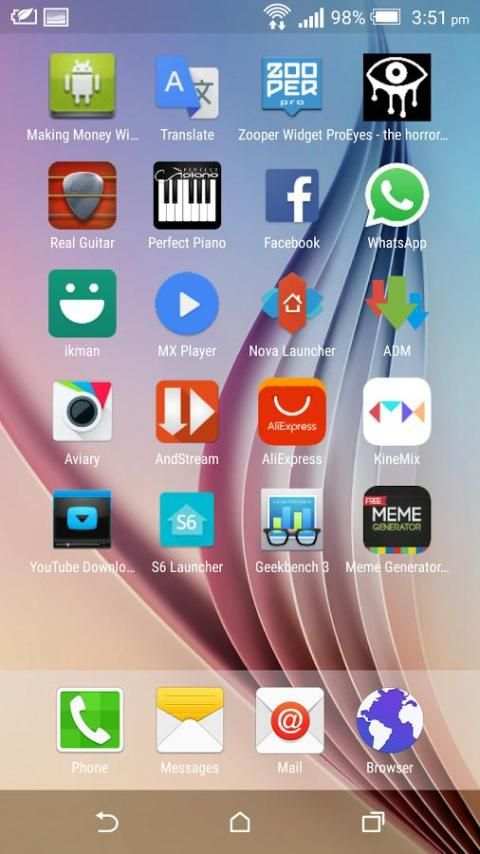S6 Launcher and Theme скриншот 2