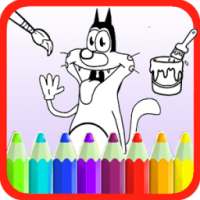 Coloring Page Oggy Cockroaches