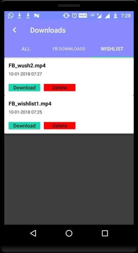 (FB)Facebook Video Downloader and Player Free screenshot 1