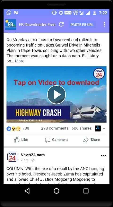 (FB)Facebook Video Downloader and Player Free screenshot 4