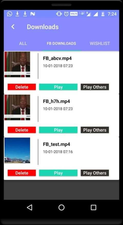 (FB)Facebook Video Downloader and Player Free screenshot 2
