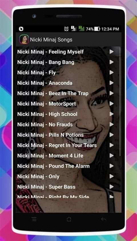 Nicki Minaj Songs 2 تصوير الشاشة