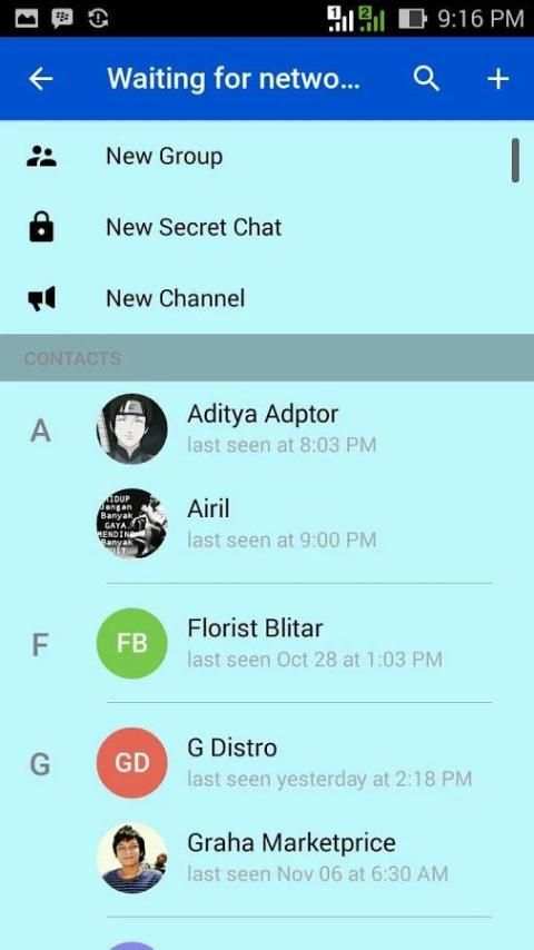 Telogram Messenger 1 تصوير الشاشة