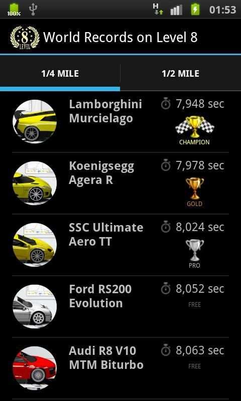 Drag Racing World Record Tunes स्क्रीनशॉट 3