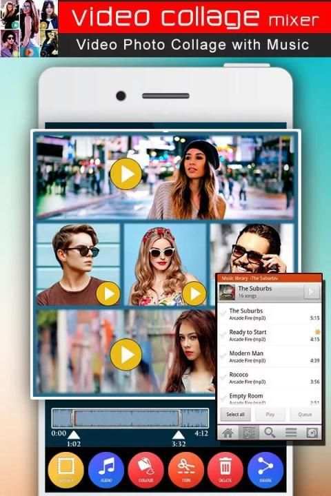 Video Collage Mixer : Mix Video And Music स्क्रीनशॉट 5