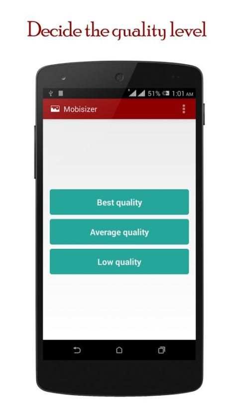 Reduce photo size : Mobisizer 4 تصوير الشاشة