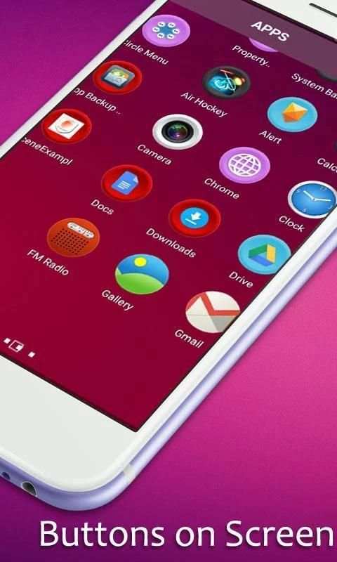 Button Mega Launcher Theme screenshot 1