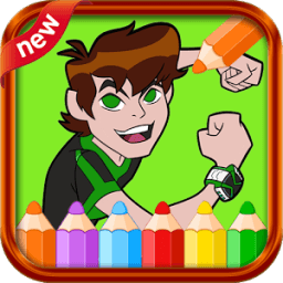 ban 10 coloring ultimate alien иконка