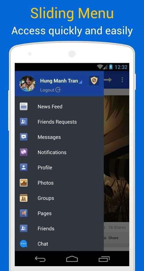 Tiny Social for Facebook: Dark Theme & Downloader स्क्रीनशॉट 6