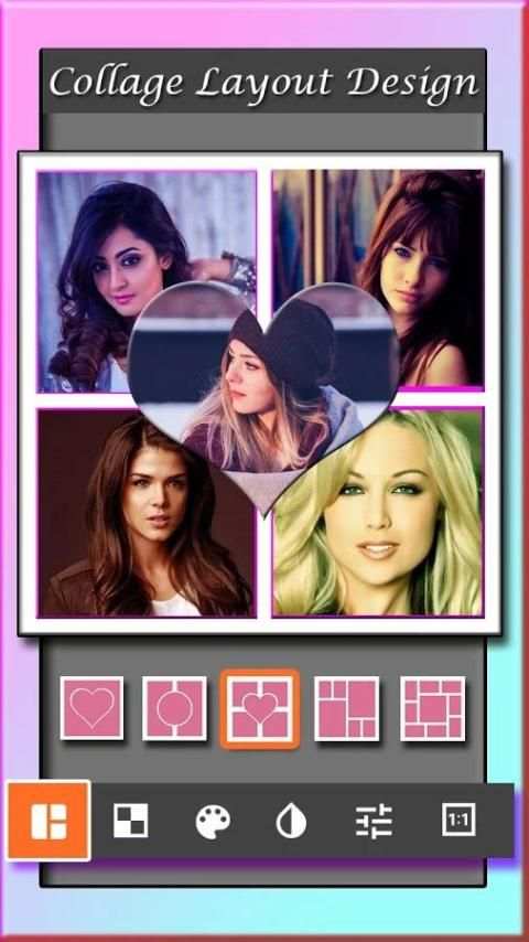 Auto Collage Photo Grid Maker , Pics Frame Editor 1 تصوير الشاشة