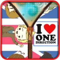 One Direction Zip Screen Lock on 9Apps