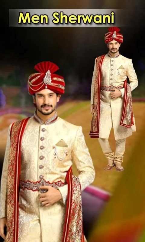 Men Sherwani Photo Editor 3 تصوير الشاشة