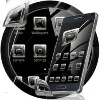 Mirror black glass theme Low profile on 9Apps