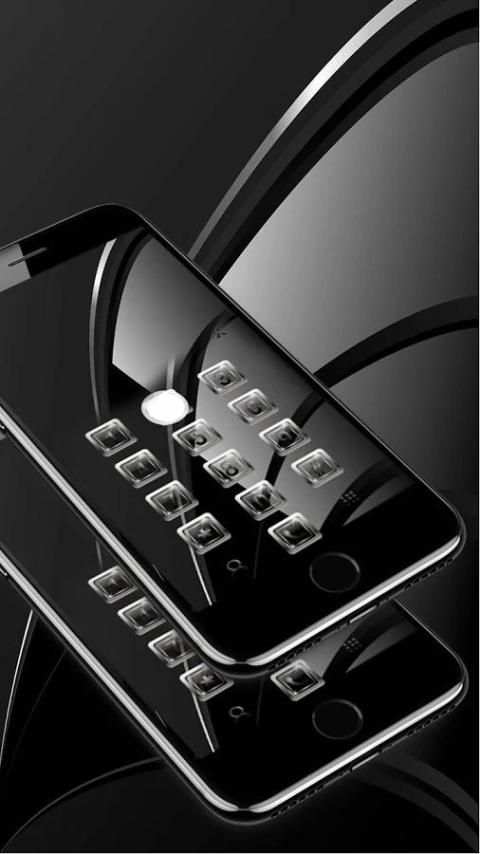 Mirror black glass theme Low profile screenshot 2