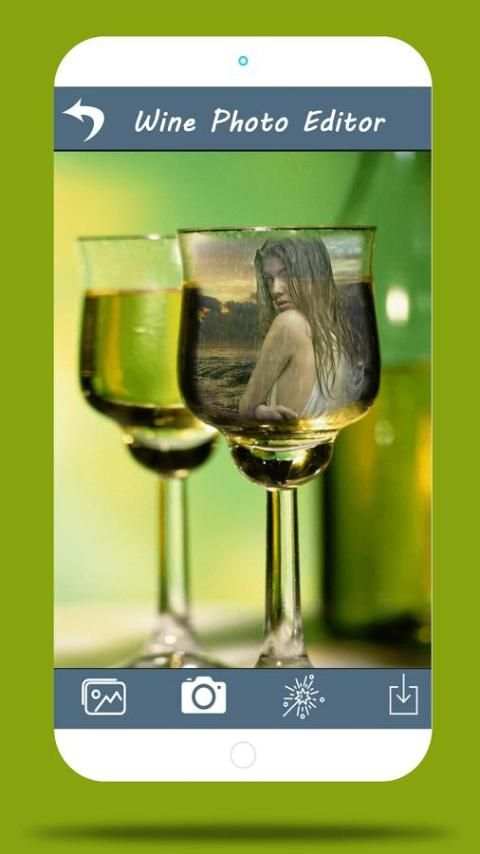 wine glass photo editor screenshot 2