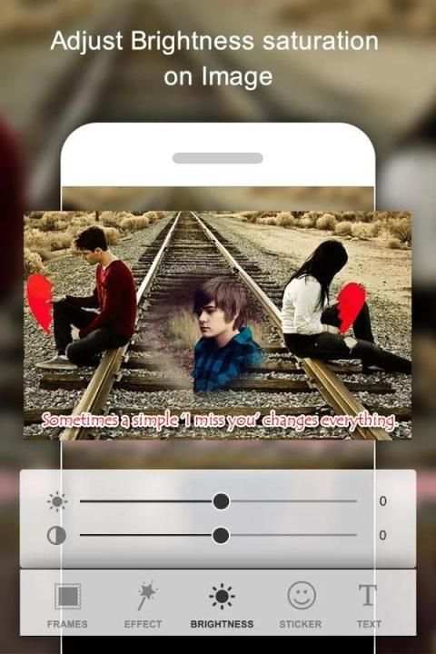 Miss You Photo Frame स्क्रीनशॉट 3