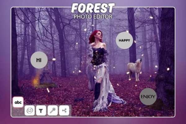 Forest Photo Editor 5 تصوير الشاشة