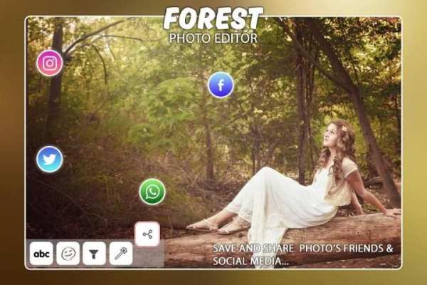 Forest Photo Editor screenshot 1