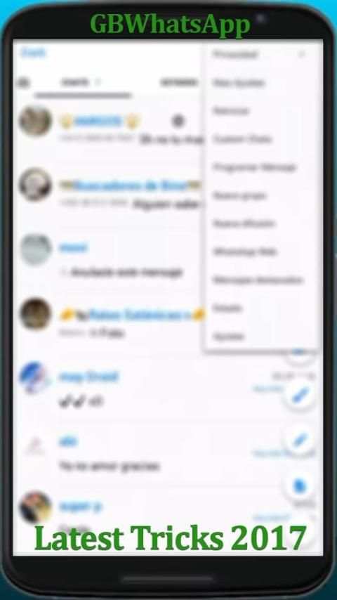 Update GBWhatsapp messenger 2017 Tips screenshot 1