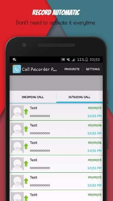 Automatic Call Recorder - Pro 1 تصوير الشاشة