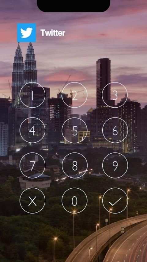 Messenger Lock (X City Theme) screenshot 3