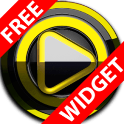 Poweramp widget BLACK YELLOW आइकन