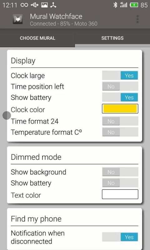 Mural Watchface screenshot 2