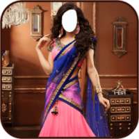 Woman Lehnga Choli Photo Montage