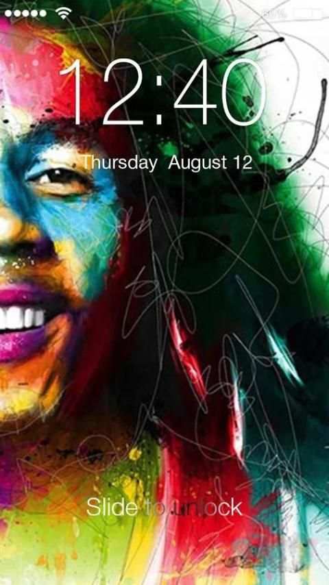 Bob Marley App Lock Screen 3 تصوير الشاشة