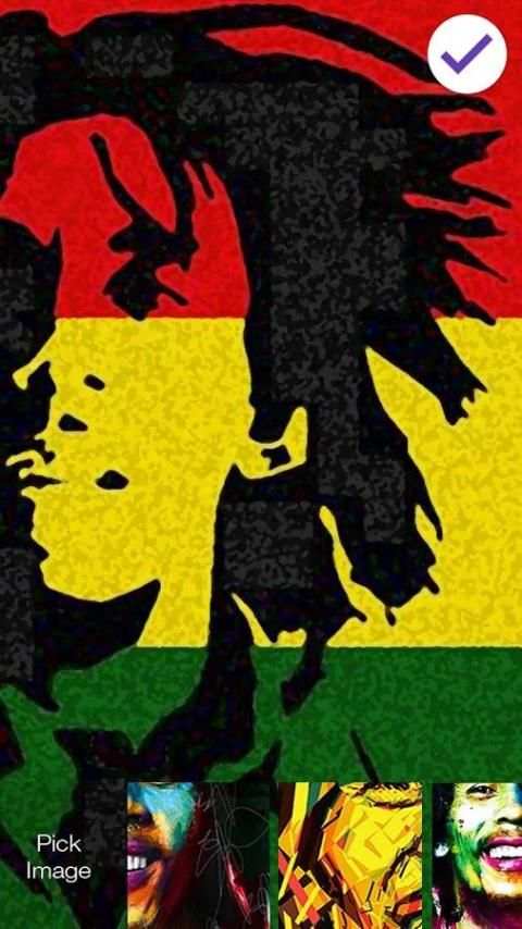 Bob Marley App Lock Screen 1 تصوير الشاشة