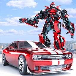 Muscle Car Robot - Transforming Robot Car Games