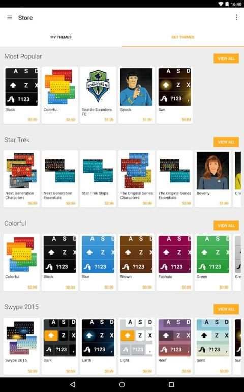 Swype Keyboard Trial screenshot 10