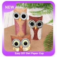 Easy DIY Owl Paper Cup on 9Apps