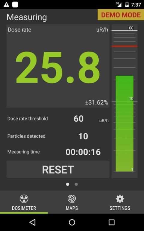 Radiation detector Atom Simple screenshot 4