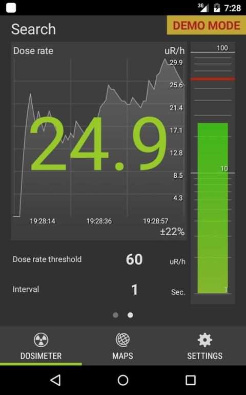 Radiation detector Atom Simple screenshot 1