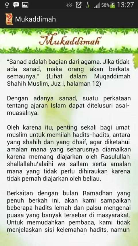 Hadits Dhaif Ramadhan screenshot 5
