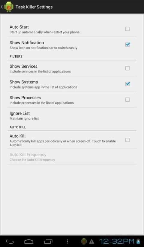 Task Killer (Task Manager) स्क्रीनशॉट 2