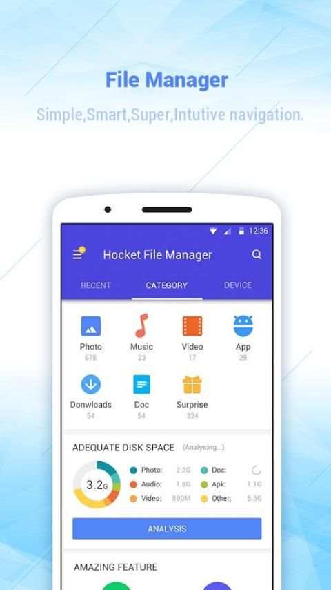 Hocket File Manager - explorer, clean & transfer screenshot 4