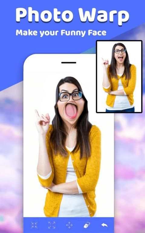 Photo warp-face editor,body botox camera screenshot 2