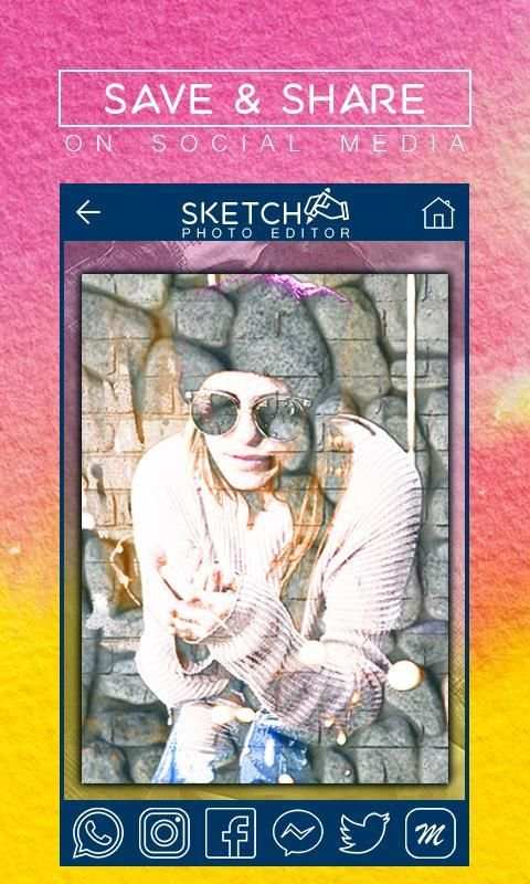 Pencil Sketch Photo Editor स्क्रीनशॉट 1