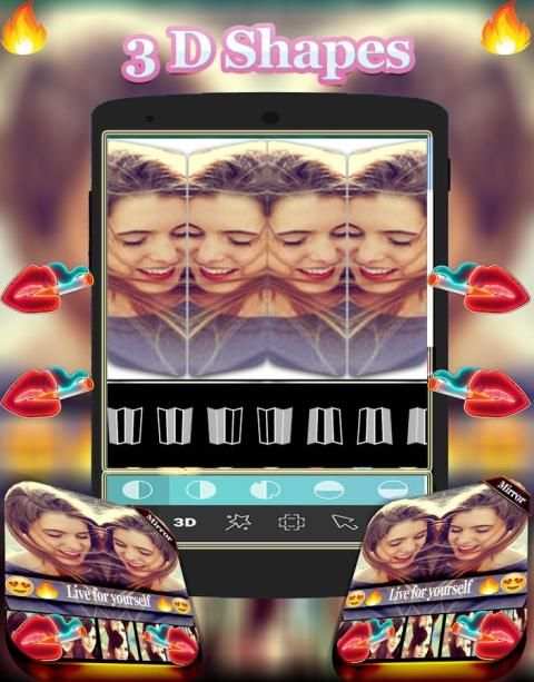 Mirror Photo - 2D + 3D Reflection & Collage Maker screenshot 1