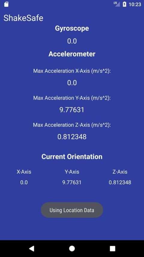 ShakeSafe screenshot 1