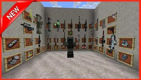 HD Gun Mod For MCPE 1 تصوير الشاشة