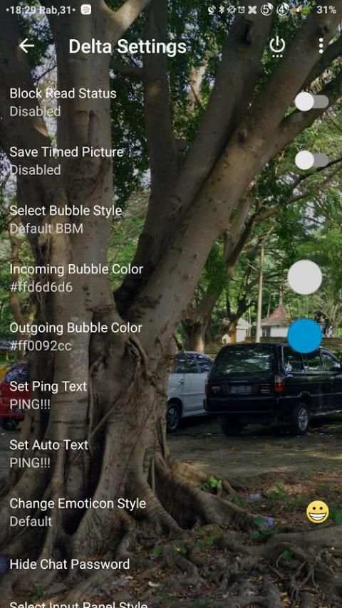BBM TRANSPARAN THEME screenshot 2