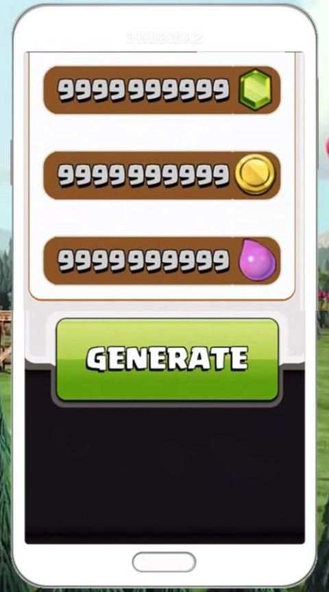 Unlimited Gems COC Simulated screenshot 1