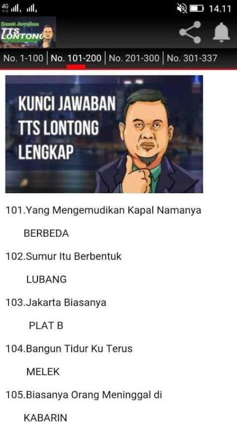 Jawaban TTS Lontong screenshot 1