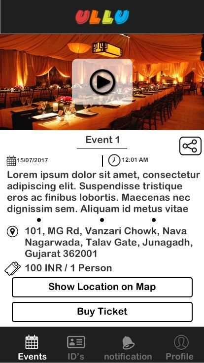 Ullu - Event App screenshot 2