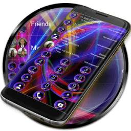 Dialer Neon Abstract Theme